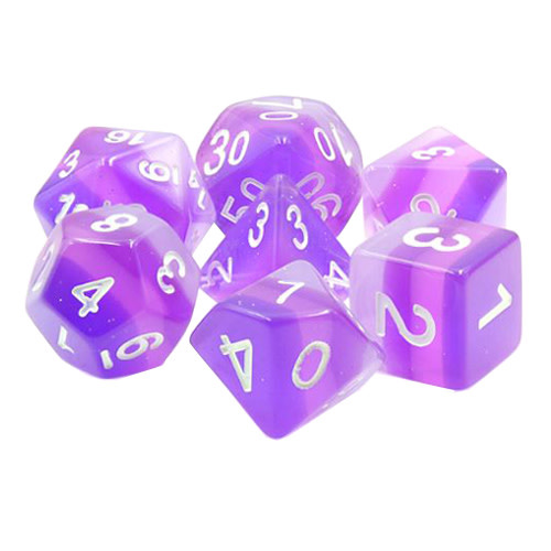 Polyhedral Dice Set: Dusk (7 dice) - The Relentless Dragon Game Store