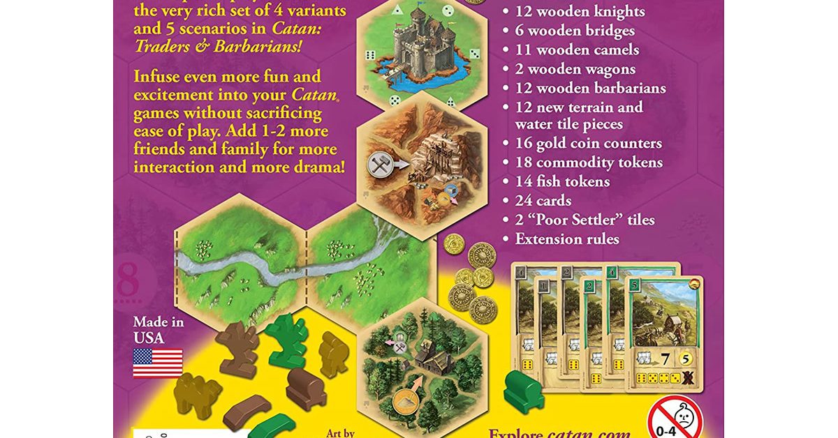 Catan Expansion: Traders & Barbarians: 5-6 Player Extension - The ...