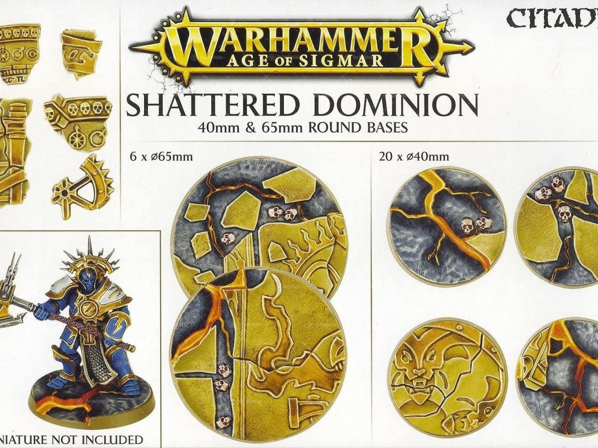 Age of Sigmar: Shattered Dominion: 40mm & 65mm Round Bases – The...