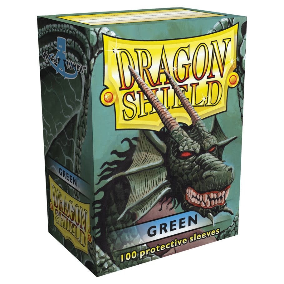 Sleeves Dragon Shield Classic Green 100 Sleeves The Relentless   5706569100049 